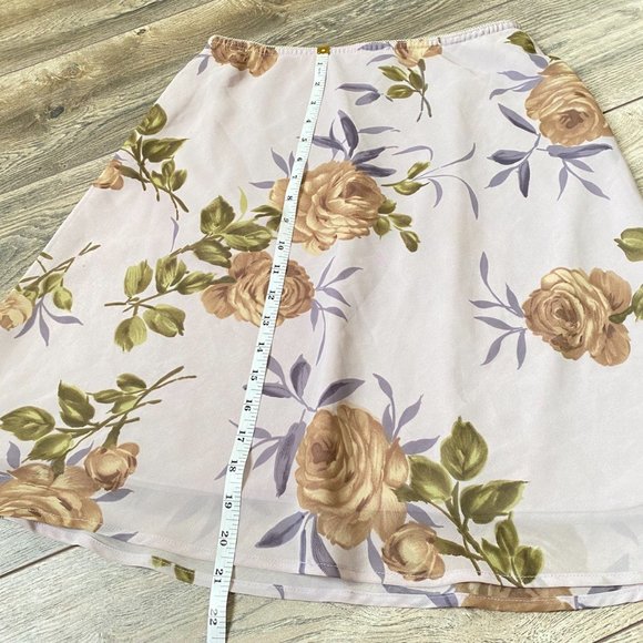 🩷Necessary objects purple floral midi skirt - Picture 5 of 5
